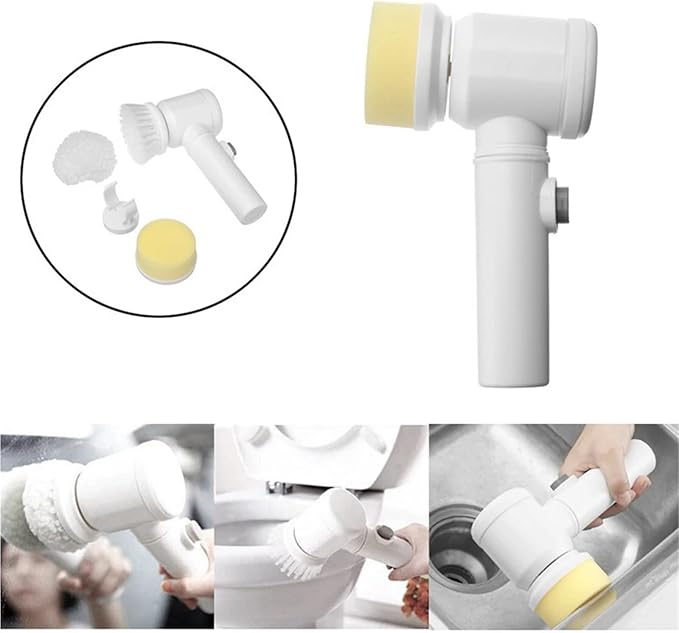 Multi-Functional Electric Cleaning Brush for Kitchen and Bathroom - Wireless Handheld Power Scrubber for Dishes, Pots, and Pans