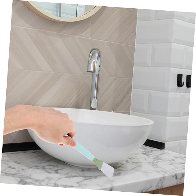 Mobestech Dual-Head Wire Brush Scraper Crevice Cleaning Brush for Grout Gas Stove Gutter Window Groove Household Cleaning