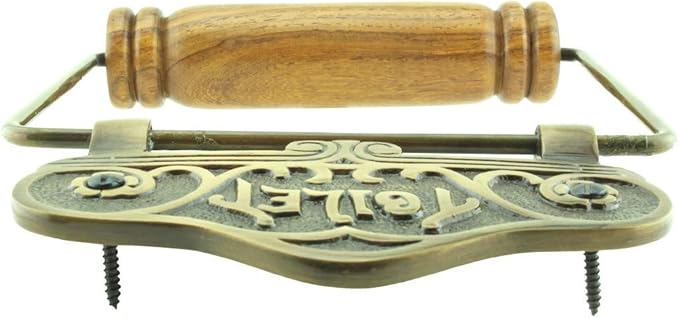 Renovators Supply Toilet Paper Holder - Antique Wall Mount Toilet Paper Holder - Sanitary Paper Holder - Vintage Bathroom Decor - Colonial Tissue Holder - Antique Brass, Victorian, Pack of 1