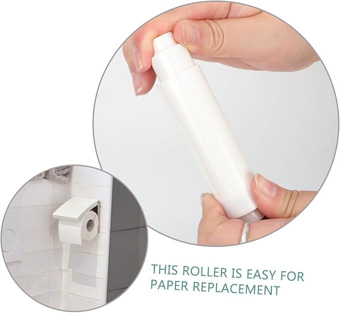 Alipis 2pcs Toilet Paper Holder Tissue Stand for Bathroom Simple Design Easy Installation Practical Bathroom Supplies