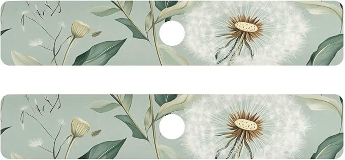 Sage Green Dandelions Kitchen Sink Splash Guard Faucet Mat Diatomite Absorbent Pad for Bathroom RV 30x5.4in 1PCS water