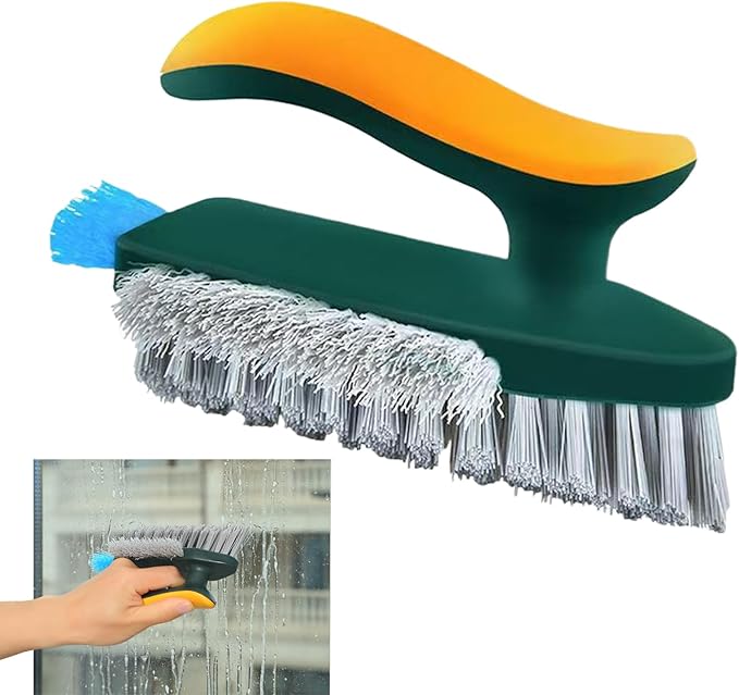 Crevice Cleaning Tool | Narrow Scrubber | with Handle Small Cleaning Brushes for Tight Spaces,for Shower Kitchen Floor Tub Grout Household Countertop