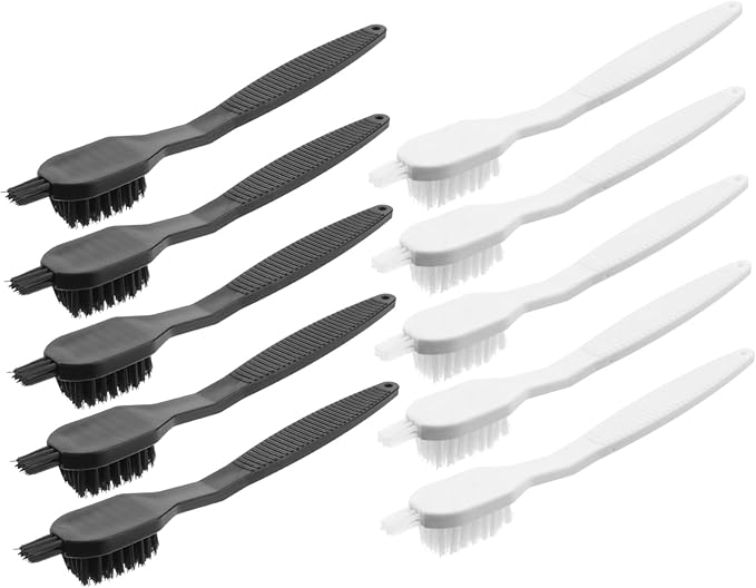Ciieeo 10pcs Nylon Kitchen Cleaning Brushes for Juicers and Electric Appliances Plastic Handle Multipurpose Small Scrubbers for Blender Stove Refrigerator Maintenance