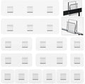 14 Pack Shower Caddy Adhesive Replacement, Strong Adhesive Shower Shelf and Hooks, No Drilling Adhesive for Shower Organizer, Soap Holder, Sponge Holder and Kitchen Rack
