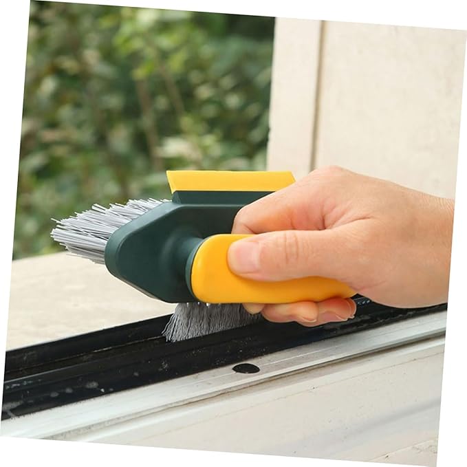 minkissy Multi-Functional Indoor Crevice Cleaning Brush for Kitchen Bathroom Grout Scrub Brush for Dead Corners Gentle Design