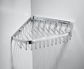 Corner Shower Caddy Basket,Shampoo Holder for Shower Wall,Inside Shower Shelf Bathroom Organizer,Solid Brass Material in Polished Chrome