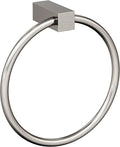 Amerock BH36082G10 | Brushed Nickel Towel Bar | 6-1/2 in (165 mm) Length Towel Holder | Monument | Hand Towel Holder for Bathroom Wall | Small Kitchen Towel Holder | Bath Accessories