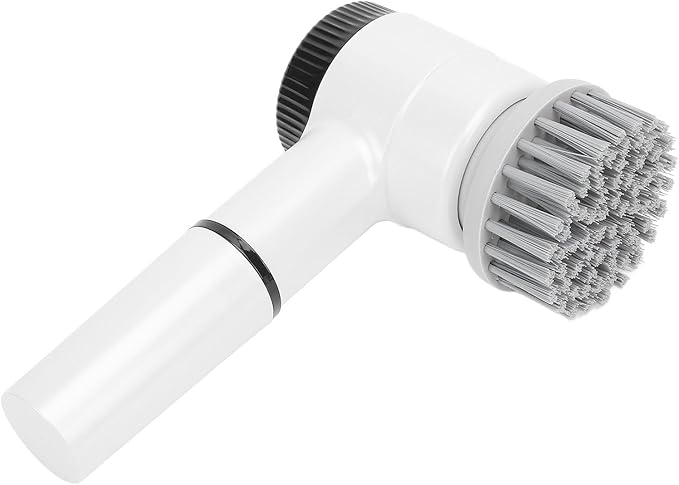 Electric Spin Scrubber, Cordless Bath Tub Power Scrubber Mini Electric Cleaning Brush, Power Scrubber with LED Screen, 3 Speed Modes, 4 Brush Heads for Bathroom, Kitchen, Tub,