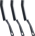 Crevice Cleaning Brush Set - Hard Bristle Small Brushes for Grout, Toilet, and Shower Tile Ideal for Tight Spaces in Bathroom and Kitchen(Flat Bristle 3 Pack)
