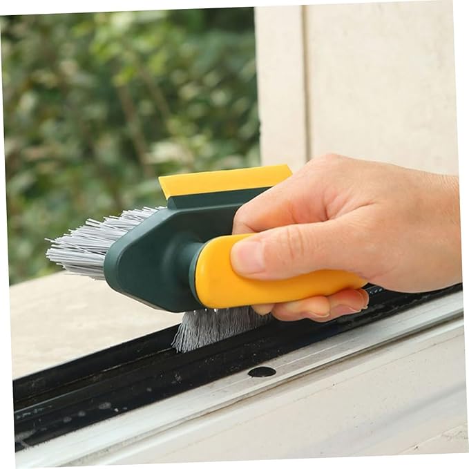 Multi-Functional Handheld Cleaning Brush for Indoor Use Ergonomic Crevice Scrub Brush for Grout Corners and Stovetops Dark Scrubbing Power