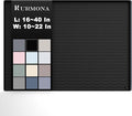 URMONA 22'' x 22'' Waterproof Silicone Under Sink Mat Cabinet and Counter Protector, Shelf Liner for Kitchen and Bathroom, Storage and Organizers, Litter Mat, Pet Cat Puppy Essentials（Black）