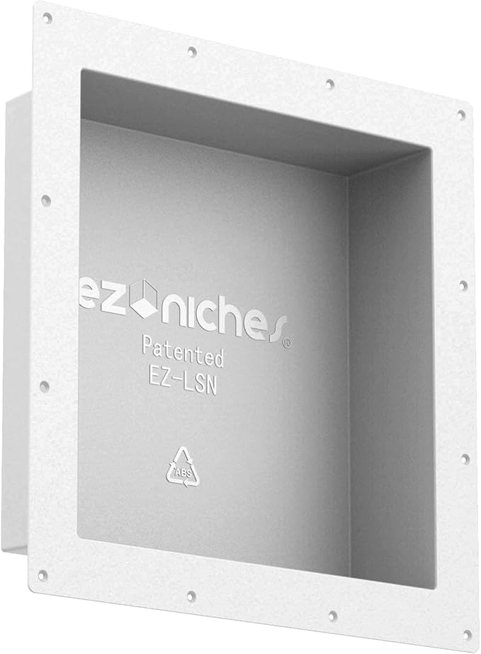 USA - Ready for Tile Niche Preformed Bathroom Recess It Shower Shampoo Shelf (14" X 14")