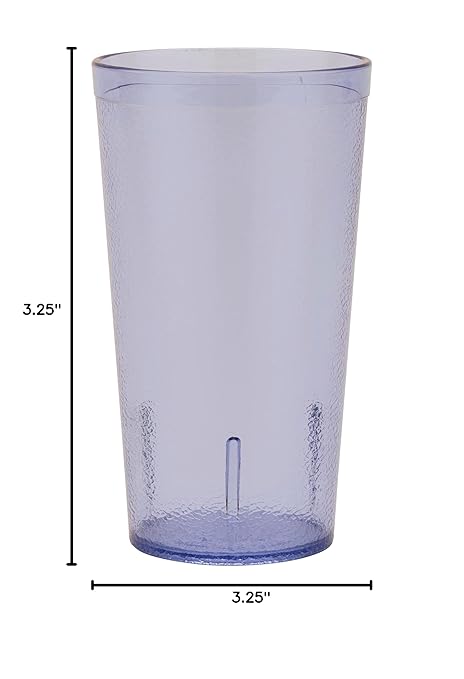 G.E.T. ?6616-1-BL-EC Heavy-Duty Plastic Restaurant Tumblers, 16 Ounce, Blue (Set of 4)