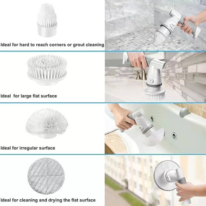 Ivory.Best Versatile Electric Cleaning Brush (Green 4)