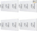 Shower Caddy Adhesive Replacement Stickers for Organizer and Shelf, Bathroom Strips 4 Pack