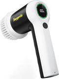 Electric Bathroom Cleaning Brush, Cordless Spin Scrubber with Full-Body IPX7 Waterproof Design and 6 Replaceable Brush Heads for Bathtub, Kitchen, Windows, and Home Cleaning