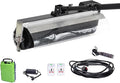 Solar Panel Cleaning Kit, Electric Solar Panel Cleaning Brush Kit, Telescopic Water Fed Pole with Rotary Brush Head, Universal Hose Connector for Windows, Conservatories & Roofs