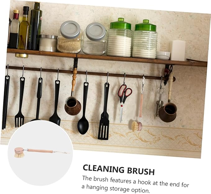 Long-Handled Pot Brush Grout Brush for Home Decor Accessories for Cookware Pot Cleaning