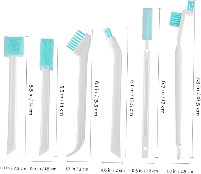 Household Cleaning Brush with Sturdy Bristles Multifunctional Crevice and Grout Scrubbers for Kitchen Bathroom Floors and Windows Lightweight with Hanging for Convenient Storage
