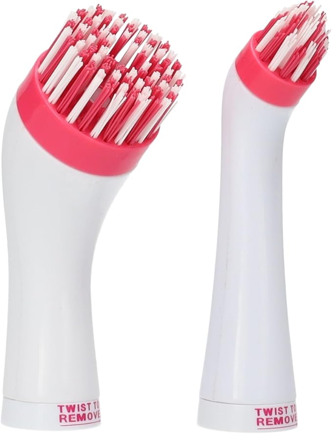 CleanRite® Multi Scrubber Electric Cleaning Brush - 10,000 RPM | Versatile & Compact (135g) | Battery Operated | Dimensions: 3.8 x 3 x 28 cm | IPX6 Waterproof - Pink