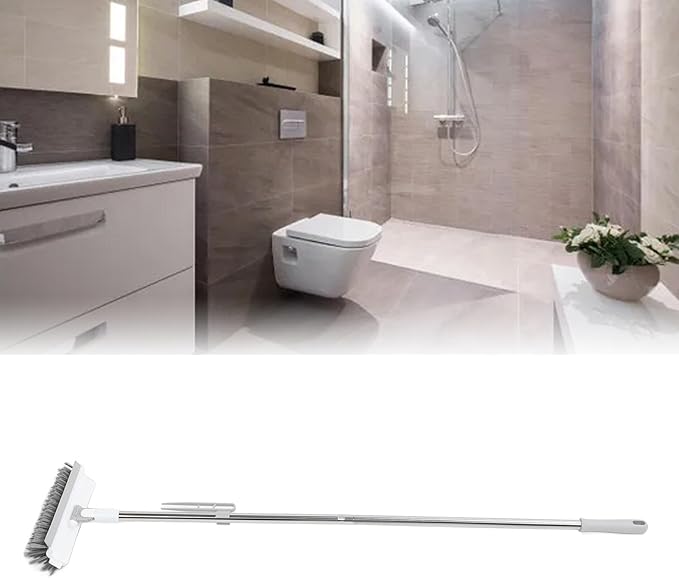Socobeta 2 in 1 Floor Brush Scrubber, Long Handle Grout Brush with Stiff Brushes and Removable Head for Bathroom Kitchen Tile Floor (370.00)