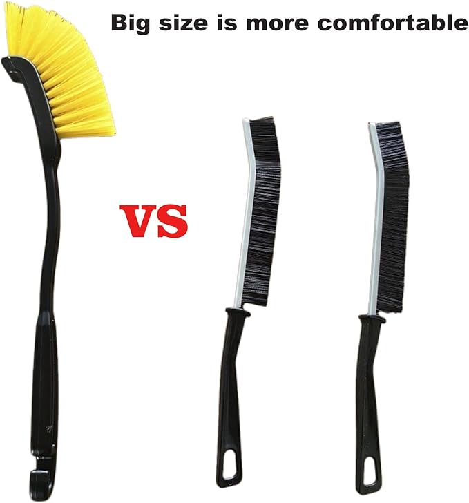 Crevice Cleaning Brush Multi Functional Gap Scrub Brush Tools for Kitchen Corners, Faucets, Baseboards & Bathroom Shower Tile Gaps, Grout, Sink & Household Tight Spaces, Dead Corners, Vehicle, Window