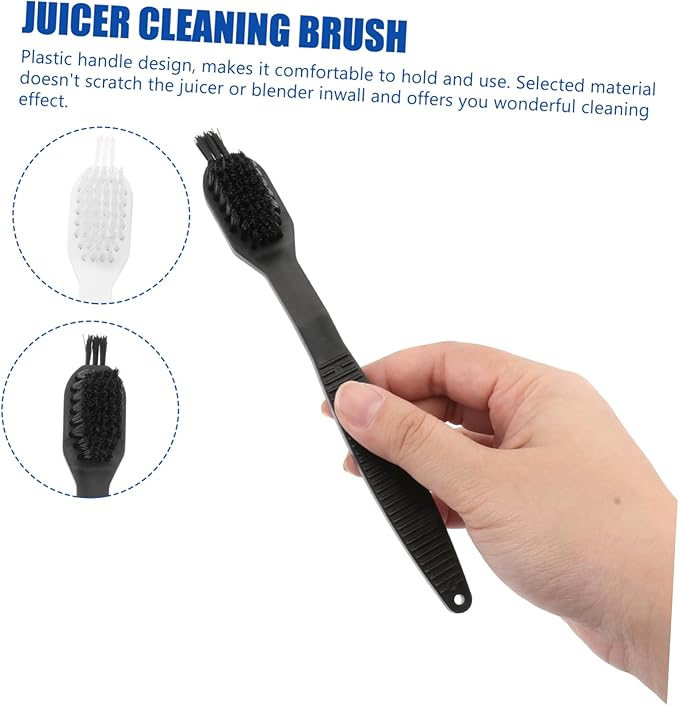 Ciieeo 10pcs Nylon Kitchen Cleaning Brushes for Juicers and Electric Appliances Plastic Handle Multipurpose Small Scrubbers for Blender Stove Refrigerator Maintenance