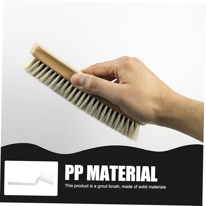 2pcs PP Scrub Brush for Tile and Floor Cleaning Multifunctional Grout Cleaner with Handle for Bathroom Kitchen Baseboards Showers Efficient Floor Scrubber Tool