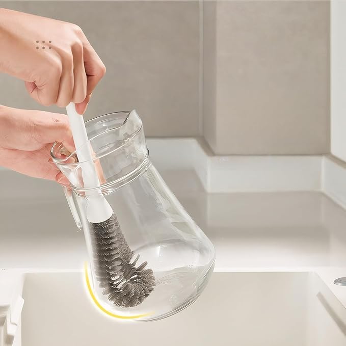 2 Pcs Cleaning Brush Small Scrub Brush for Cleaning Sink Scrub Brush with Handle, Bathroom Kitchen Edge Corner Grout Cleaning Brushes for Household Use, Window Track Cleaning Brush