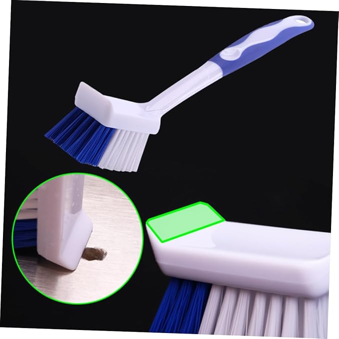 2pcs Practical Long Handle Brush Multifunctional Cleaning Tool for Kitchen Grout Brush Bowl Pot Cleaning