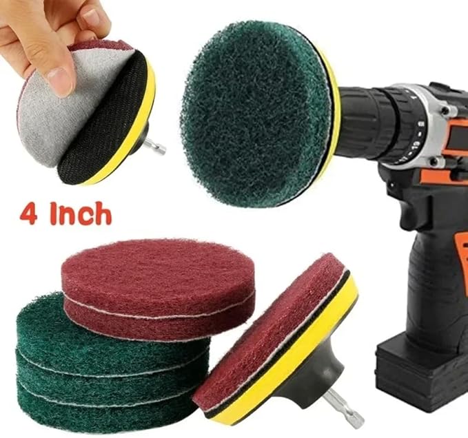 Cleaning Brush Kit Electric Cleaning Brush Tool for Car Tile Bathroom Brush Bathroom Kitchen Plastic Scrubber Brushes