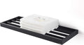 Lavatory Bath Towel Shelf,Minimalist Towel Rack for Bathroom,Wall Mounted and Modern Hotel Style with Towel Bar,Towel Holder 24Inch, Matte Black, 073090-MB Ler Series