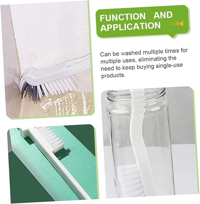 8pcs Grout Cleaner Brush Double Corner Brush for Deep Cleaning Sinks Tile Lines and Hard Reach Crevices for Kitchen and Bathroom Use