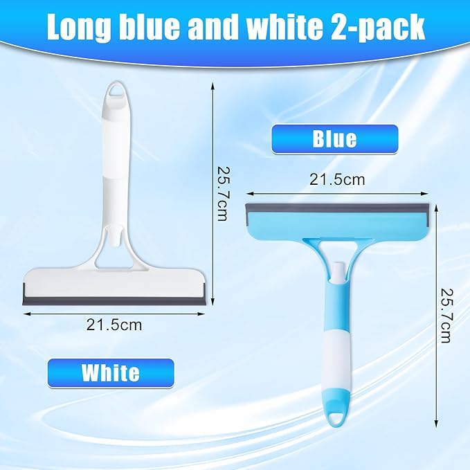 3 in 1 Spray Squeegee, 3 in 1 WindowSqueegee Cleaner, Spray WindowSqueegee Cleaner Tool with SprayBottle, for Car, Window (Blue)