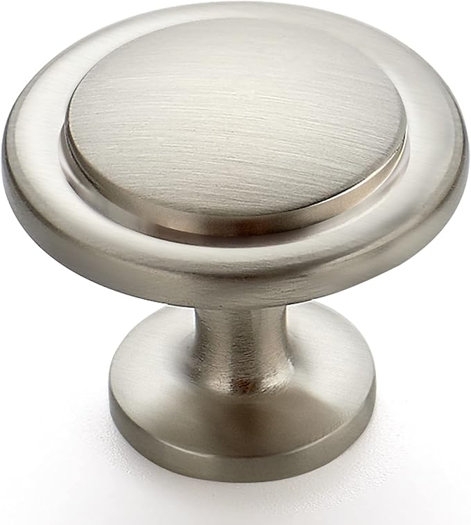 Ravinte 45 Pack 1-1/4 Inch Kitchen Cabinet Knobs - Brushed Nickel Zinc Drawer Pulls and Door Handles for Dressers
