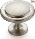 Ravinte 50 Pack 1-1/4 inch Kitchen Cabinet Knobs Dresser Knobs Drawer Knobs Brushed Nickel Zinc Knobs Drawer Pulls Door Knobs Dresser Drawer Handles Knobs for Dresser Drawers