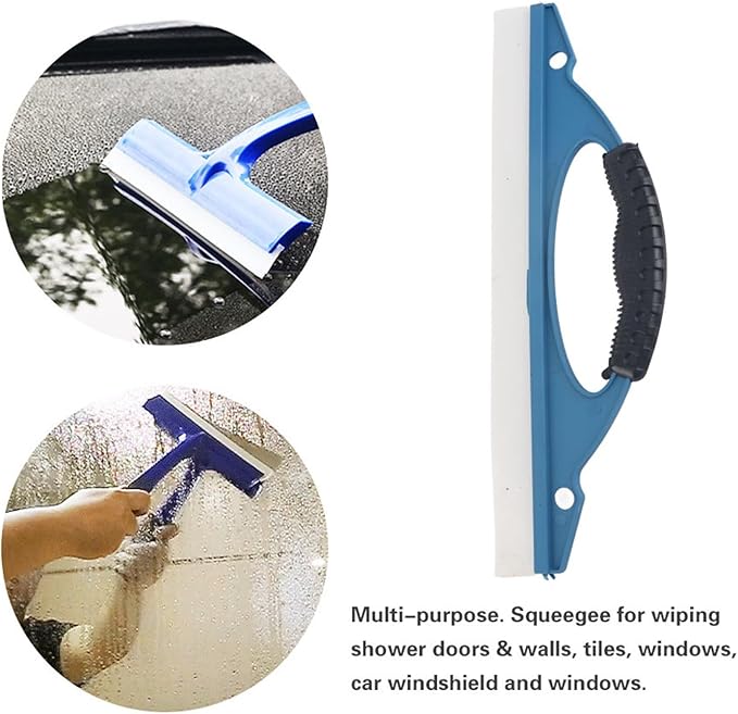 Window Squeegee Tool Silicone Blade Squeegee for Wiping Shower Doors for Car