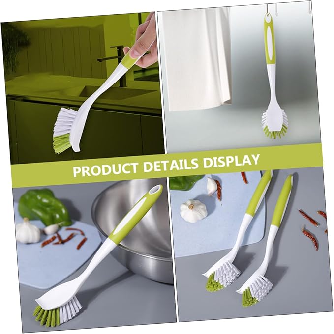 Beaupretty 1pc Dish Scrub Brush Long Handle Kitchen Cleaning Brush for Grout Pot Dish Wand Scrubbing Multipurpose Cleaning Tool