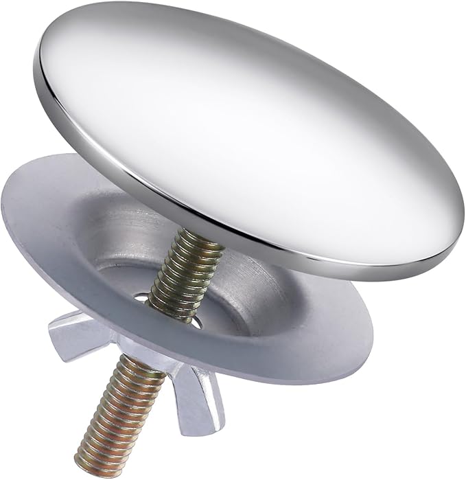 Kitchen Sink Hole Cover, Faucet Hole Cover for Kitchen Sink, Tap Hole Plate Stopper Cover Blanking Brass Metal Plug, Chrome