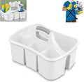 LavoHome Bath Kitchen Divided Compartment Caddy Storage Sink Organizer Janitors Bucket Cleaning Storage Holder Shower Supplies Cabinet Container