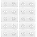 Shower Shelves Adhesive Replacement,10PCS Strong Adhesive Duty Waterproof Transparent PC Material, No Drill Needed Holds 45 lbs for Shower Shelves Bathroom Organizers Kitchen Racks