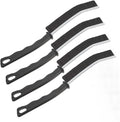 Milisten 4pcs Multifunctional Crevice Cleaning Brushes Set Hard Bristles and Non-Slip Handles for Bathroom, Kitchen, Window Tracks, and Corner Gap Cleaning in Household Use