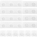 Shower Shelves Adhesive Replacement,14PCS Strong Adhesive Duty Waterproof Transparent PC Material, No Drill Needed Holds 45 lbs for Shower Shelves Bathroom Organizers Kitchen Racks