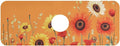 Cartoon Orange Sunflowers Poppy Kitchen Sink Splash Guard Faucet Mat Diatomite Absorbent Pad for Bathroom RV 14.7x5.4in 1PCS water