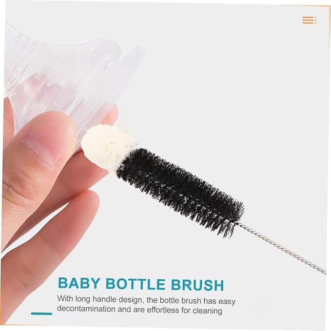 2pcs Bottle Cup Glass Bottle Cleaning Brush Set Multi-Functional Water Cup Brush Grout for Kitchen Cleaning