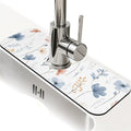 Kitchen Sink Splash Guard，Dreamy Wildflower Faucet Mat Sink Gadgets-Super Absorbent Fast Drying Mat Drip Catcher for Kitchen, Bathroom,Sink Mat, Dish Drying Mat, Bathroom(15" X 5.5" )