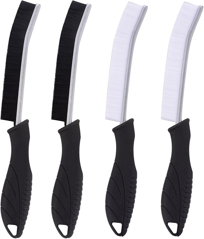 4PCS Crevice Cleaning Brush -Hard Bristle Crevice Cleaning Brush Multifunctional Grout Brush for Cleaning, Gap Scrub Brush Crevice Cleaning Tools for Kitchen, Sinks, Shower, Tile, Toilet, Window