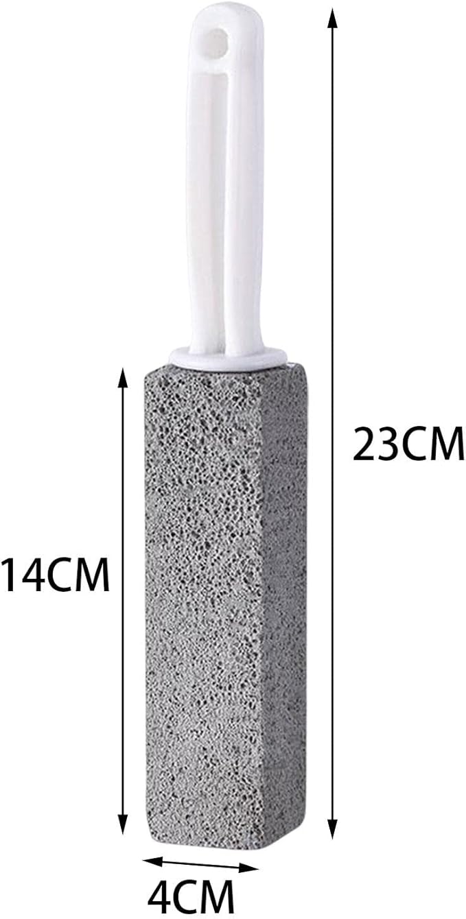 Pumice Toilet Brush, Hard Watermark Remover Cleaning Stone, Suitable for Tile Grout Rust Grill Toilet Bowls (1pcs)