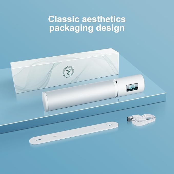 Wall Mounted Toothbrush Holder, Electric Tooth Brush Holders Single Person Cleaner for Bathroom, with Auto Inductive Open/Close Cover, Clean, Dry for Home, Travel (4 Slots)