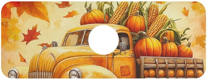 Fall Thanksgiving Pumpkin Truck Kitchen Sink Splash Guard Faucet Mat Diatomite Absorbent Pad for Bathroom RV 14.7x5.4in 1PCS water